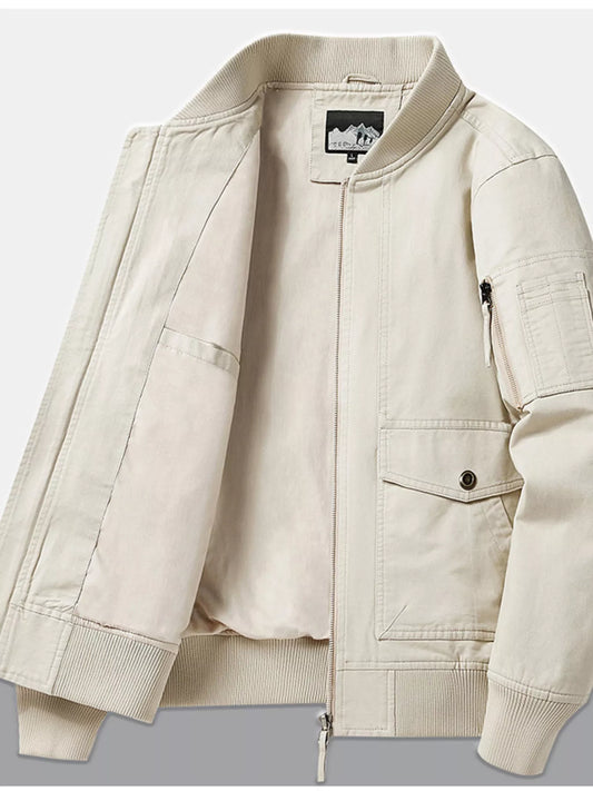 Men's Plus Size Casual Lightweight Bomber Jacket