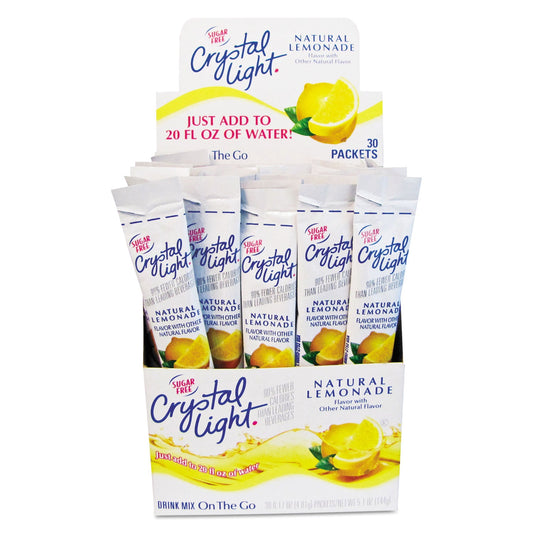 Crystal Light Flavored Drink Mix, Lemonade, 30 .17oz Packets/Box