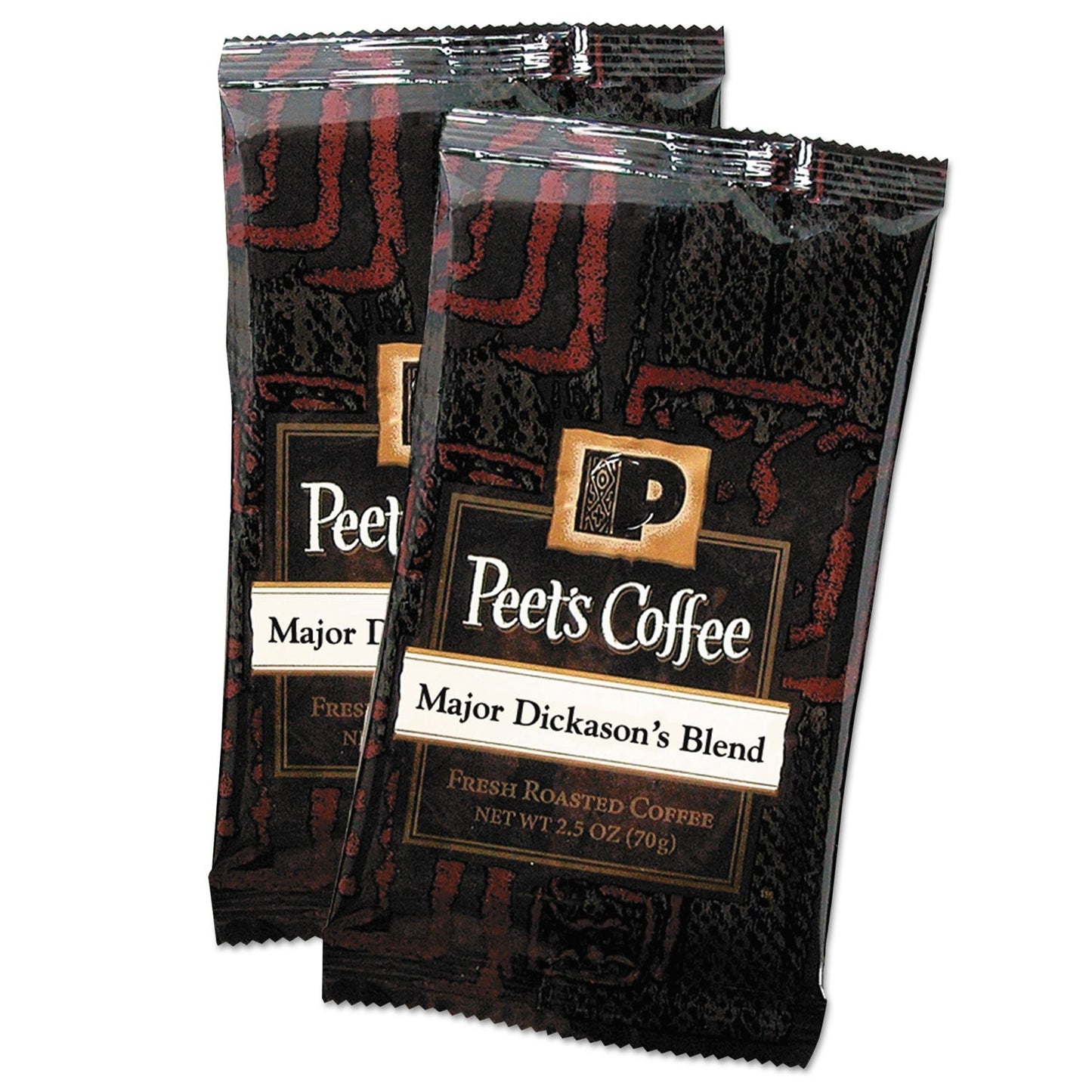 Peet's Coffee & Tea Coffee Portion Packs, Major Dickason's Blend, 2.5 oz Frack Pack, 18/Box