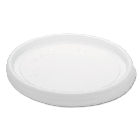 Dart Non-Vented Cup Lids, Fits 6 oz Cups, 2, 3.5, 4 oz Food Containers, Translucent, 1,000/Carton