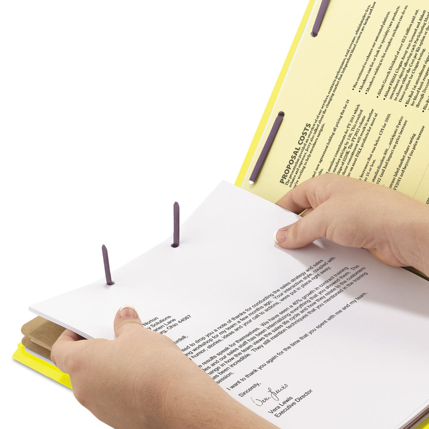 Smead 6-Section Pressboard Top Tab Pocket-Style Classification Folders with SafeSHIELD Fasteners, 2 Dividers, Letter, Yellow, 10/BX