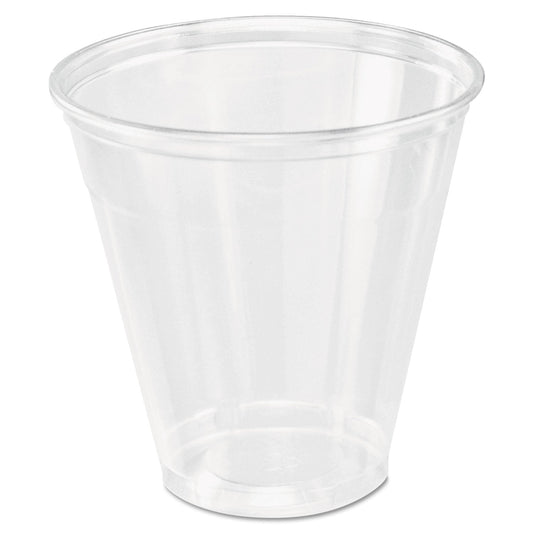 Dart Ultra Clear Cups, 5 oz, PET, 100/Bag, 25 Bags/Carton