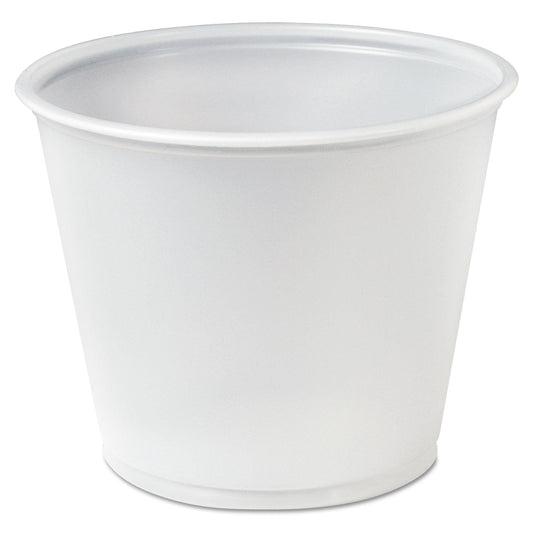 Dart Polystyrene Souffle Portion Cups, 5.5 oz, Translucent, 250/Bag, 10 Bags/Carton