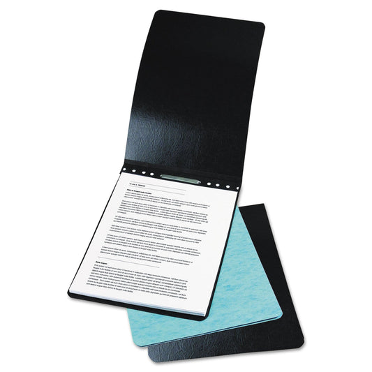 ACCO PRESSTEX Report Cover with Tyvek Reinforced Hinge, Top Bound, Two-Piece Prong Fastener, 2" Capacity, 8.5 x 14, Light Blue