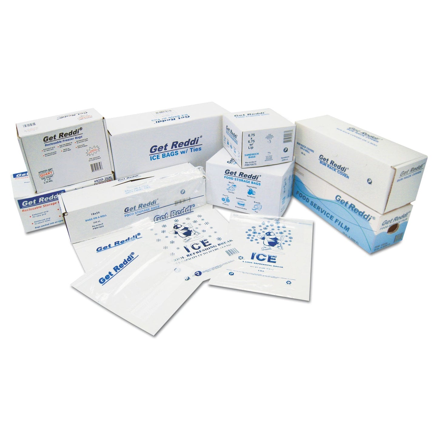 Inteplast Group Food Bags, 18 qt, 0.68 mil, 10" x 20", Clear, 1,000/Carton
