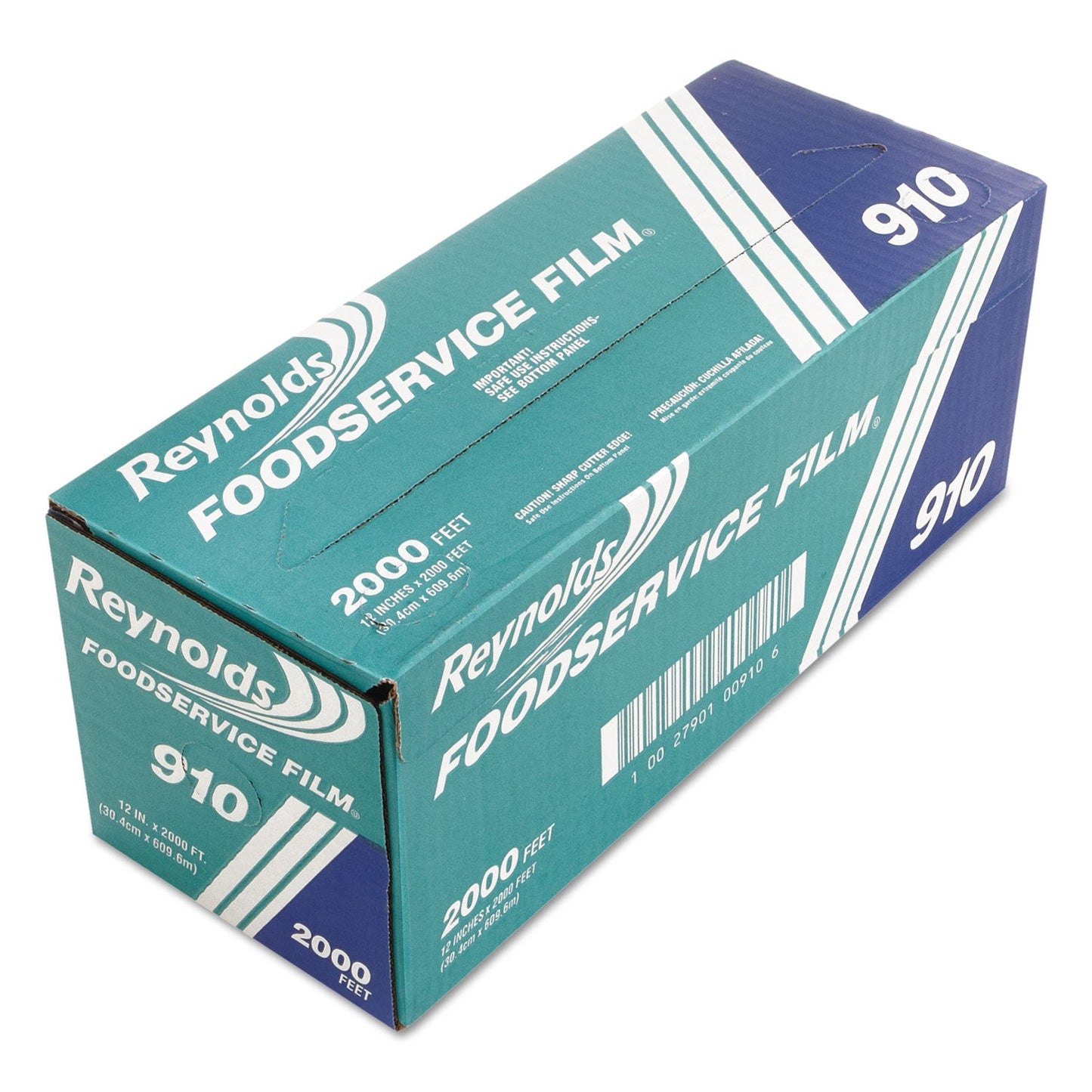 Reynolds Wrap PVC Film Roll with Cutter Box, 12" x 2,000 ft, Clear