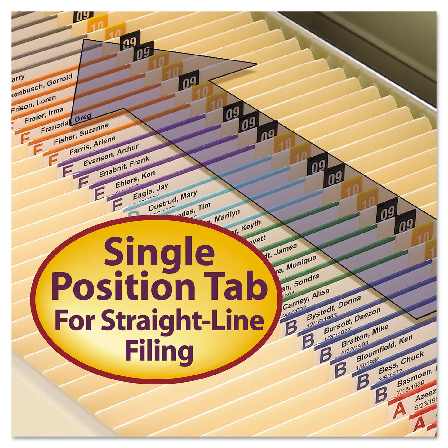 Smead Top Tab Fastener Folders, Straight Tab, 2 Fasteners, Letter Size, 11-pt Manila Exterior, 50/Box