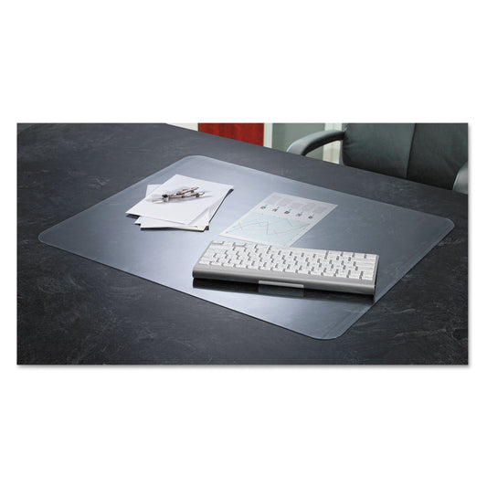 Artistic KrystalView Desk Pad with Antimicrobial Protection. Matte Finish, 17 x 12, Clear
