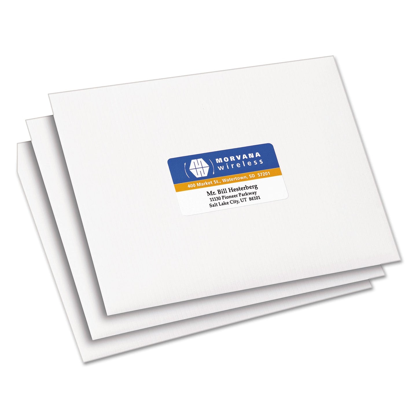 Avery Vibrant Laser Color-Print Labels w/ Sure Feed, 1.25 x 2.38, White, 450/Pack