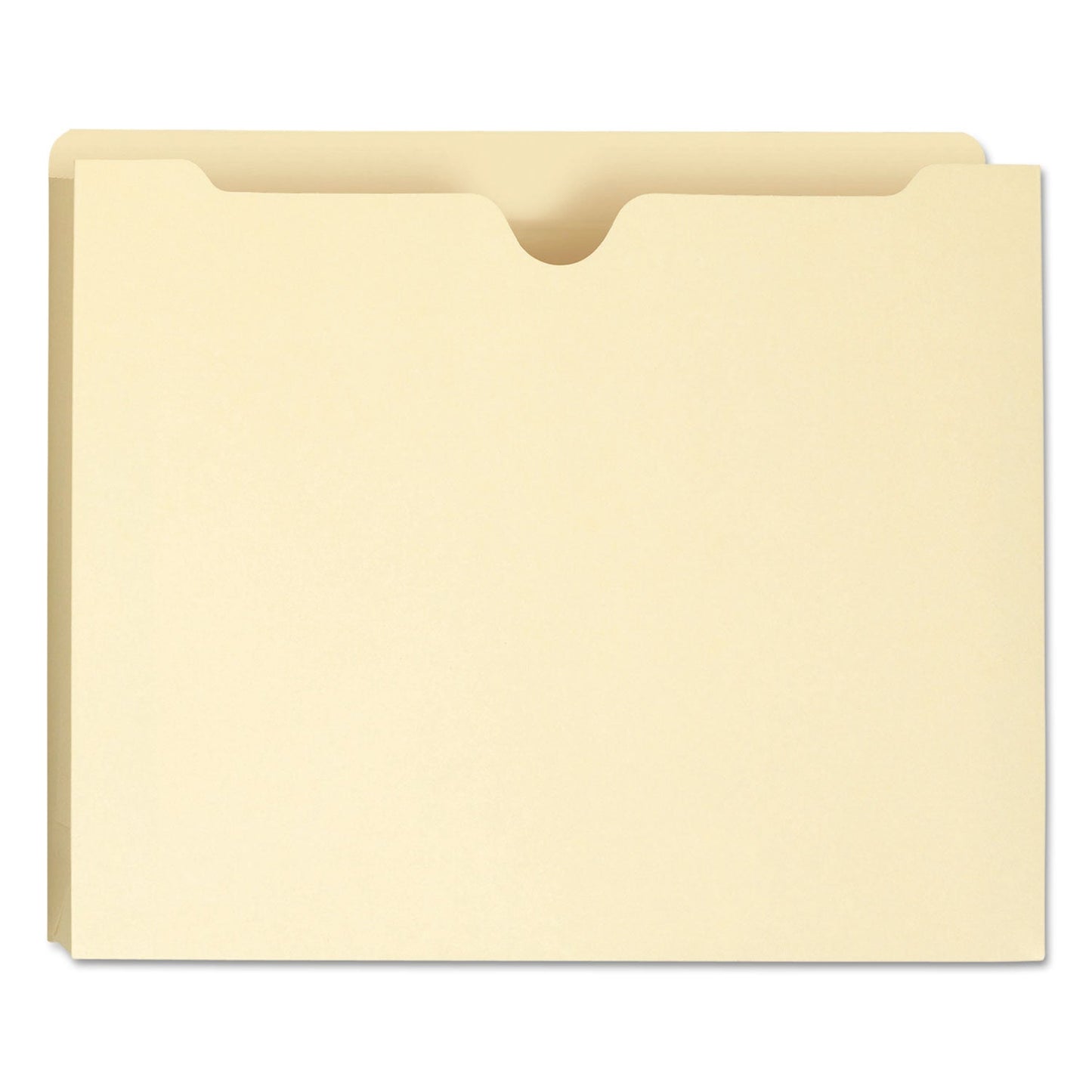 Smead 100% Recycled Top Tab File Jackets, Straight Tab, Letter Size, Manila, 50/Box