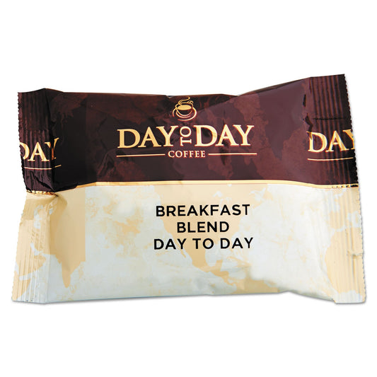 Day to Day Coffee 100% Pure Coffee, Breakfast Blend, 1.5 oz Pack, 42 Packs/Carton