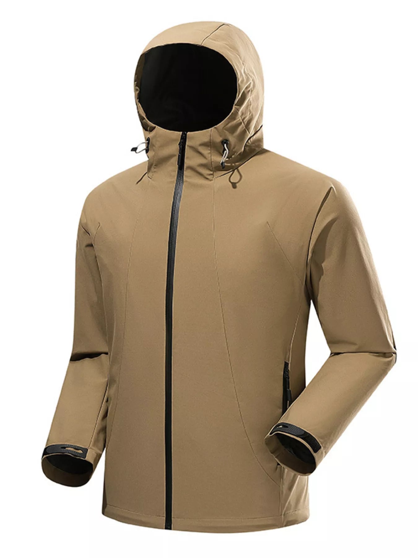 Men's Full Size Lightweight Hooded Windproof Outdoor Jacket Plus Size