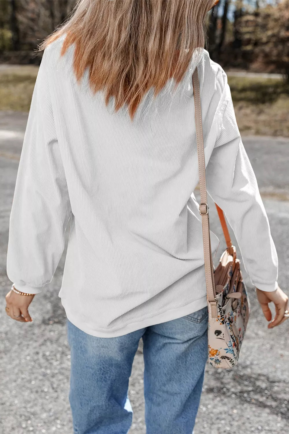 TIS Mardi Gras YALL Corded Ribbed Pullover Sweatshirt