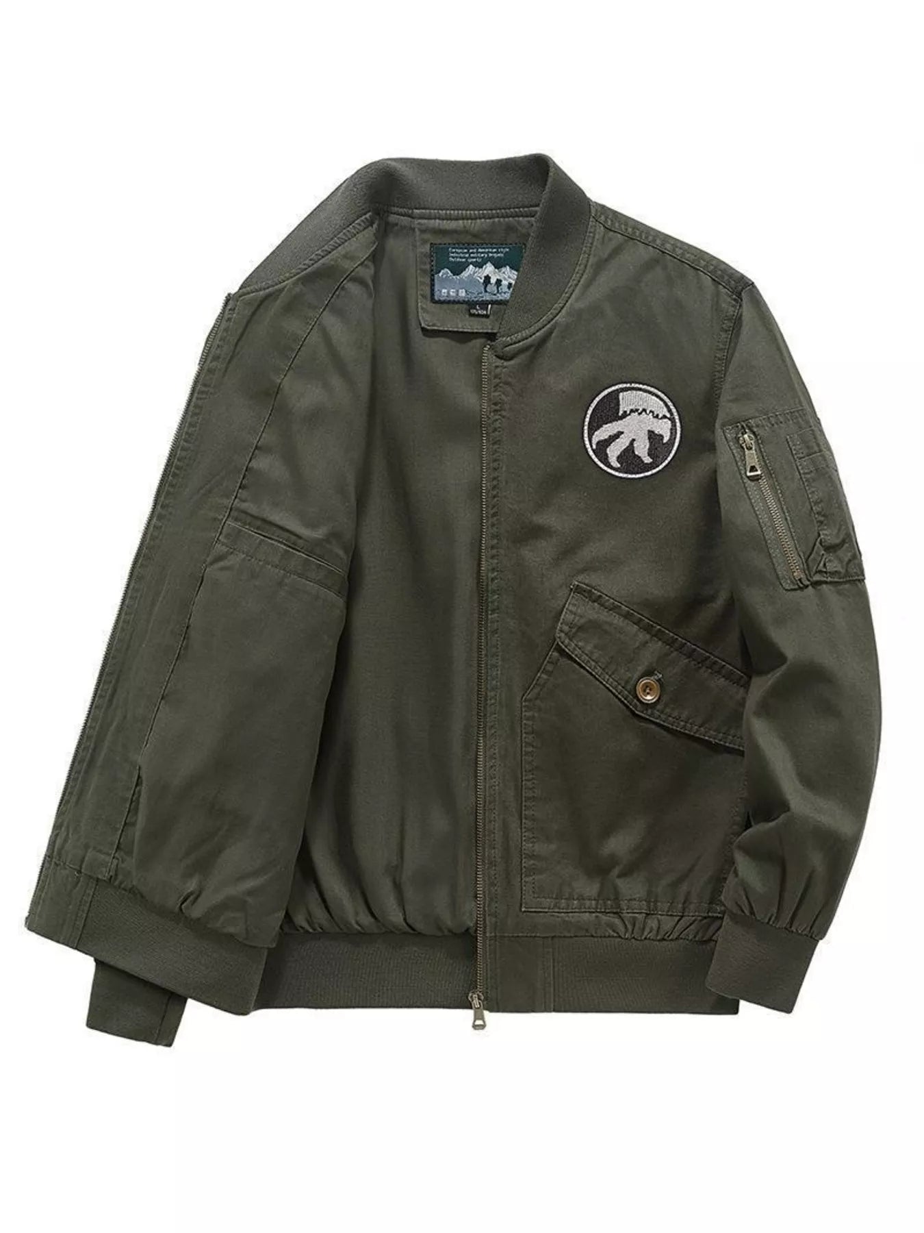 Men's Plus Size Lightweight Zip Up Jacket
