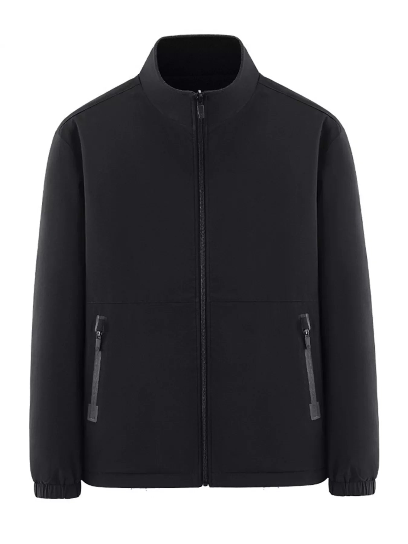 Men's Plus Size Casual Stand Collar Zip-Up Lightweight Jacket