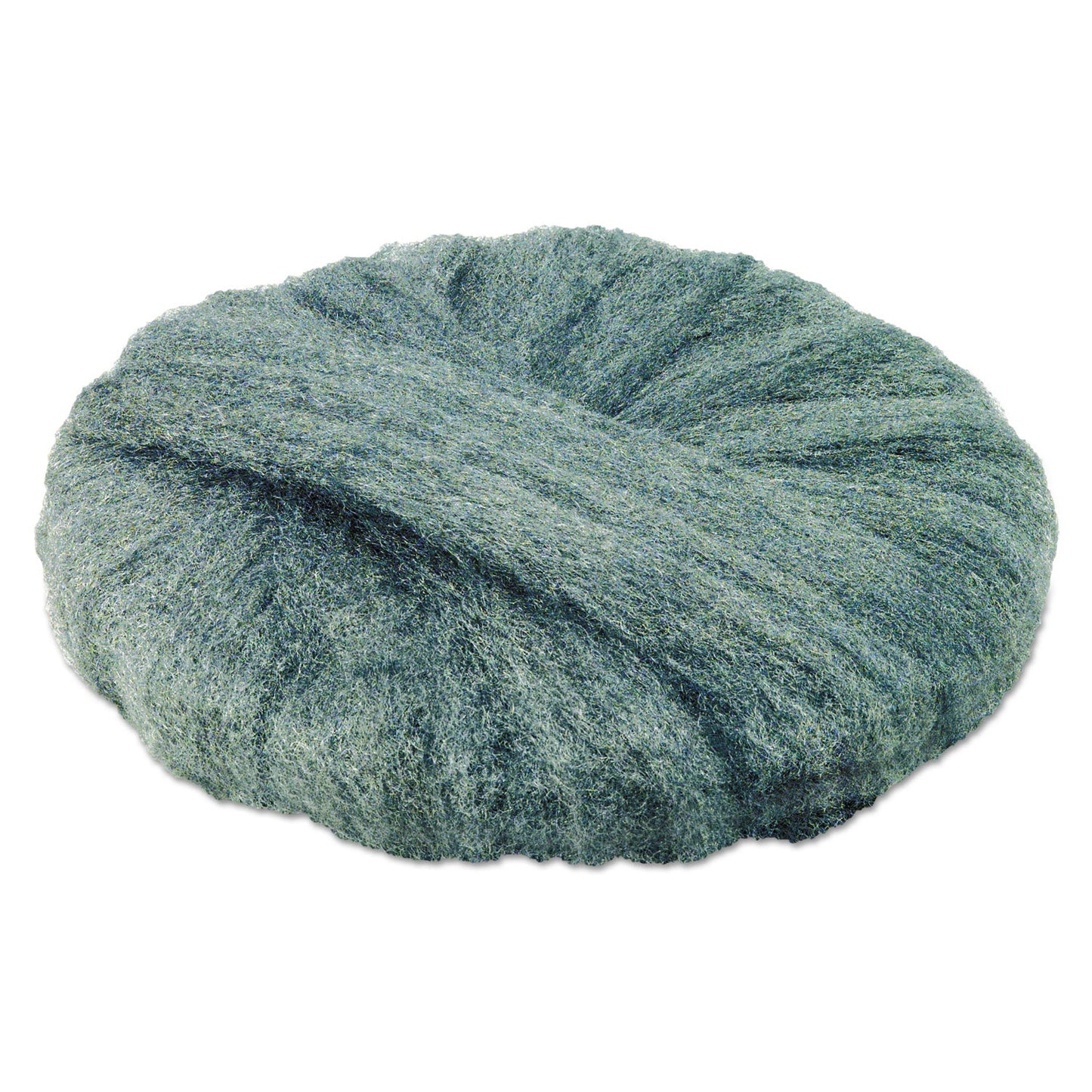 GMT Radial Steel Wool Pads, Grade 0 (Fine): Cleaning and Polishing, 20" Diameter, Gray, 12/Carton