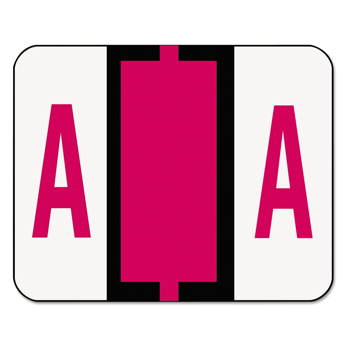 Smead A-Z Color-Coded End Tab Filing Labels, A, 1 x 1.25, White, 500/Roll