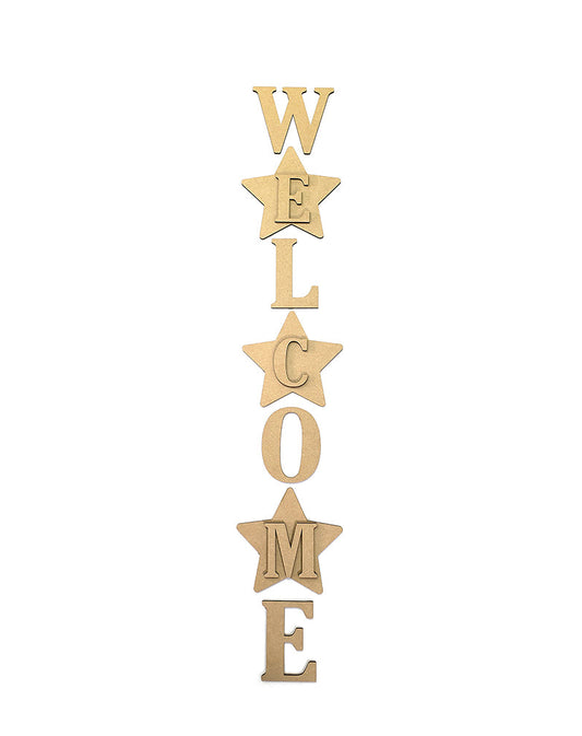 WELCOME Stars DIY Vertical Porch Leaner Unfinished Kit