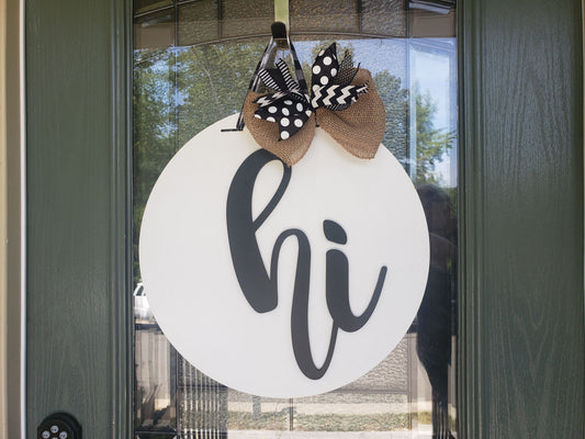 Finished - Hi Door Hanger - White