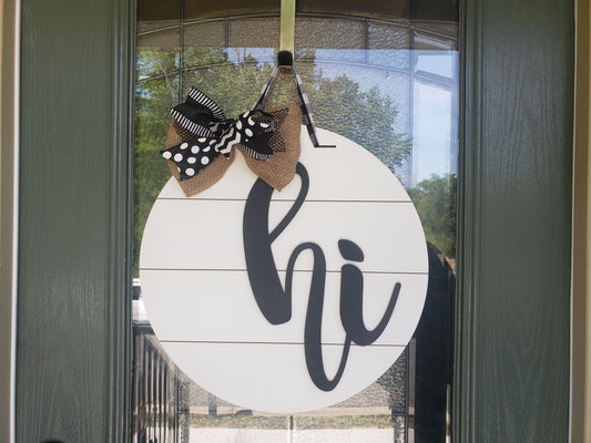 Finished - Hi Door Hanger - White Shiplap