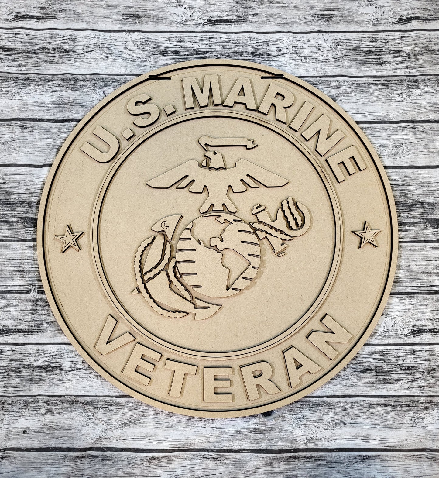 Marine Corps Veteran Door Hanger - Finished