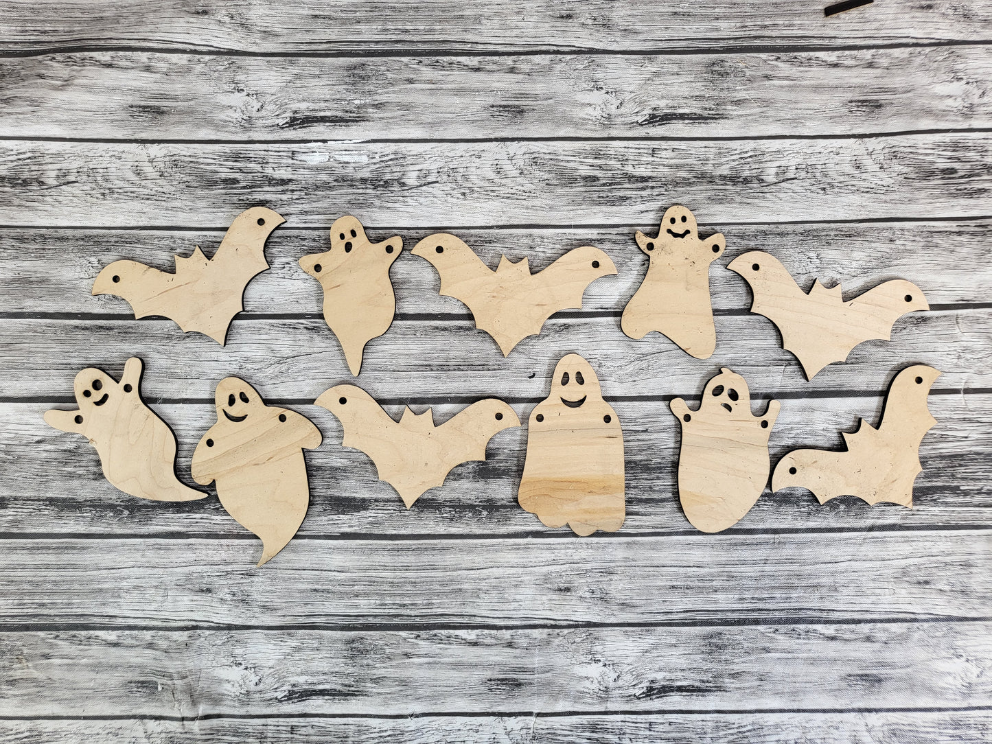 Ghosts and Bats Garland DIY Unfinished Kit