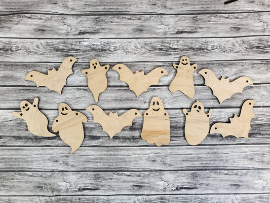 Ghosts and Bats Garland DIY Unfinished Kit