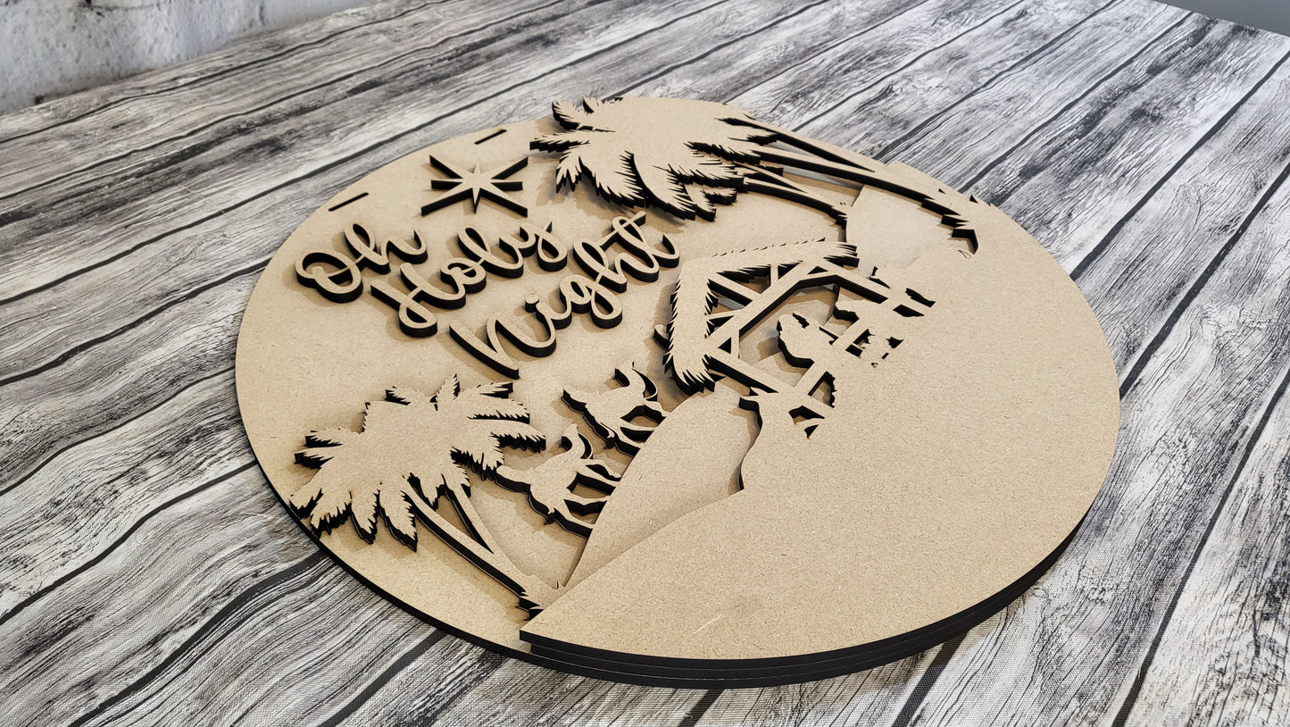 Nativity Scene Door Hanger DIY Unfinished Kit