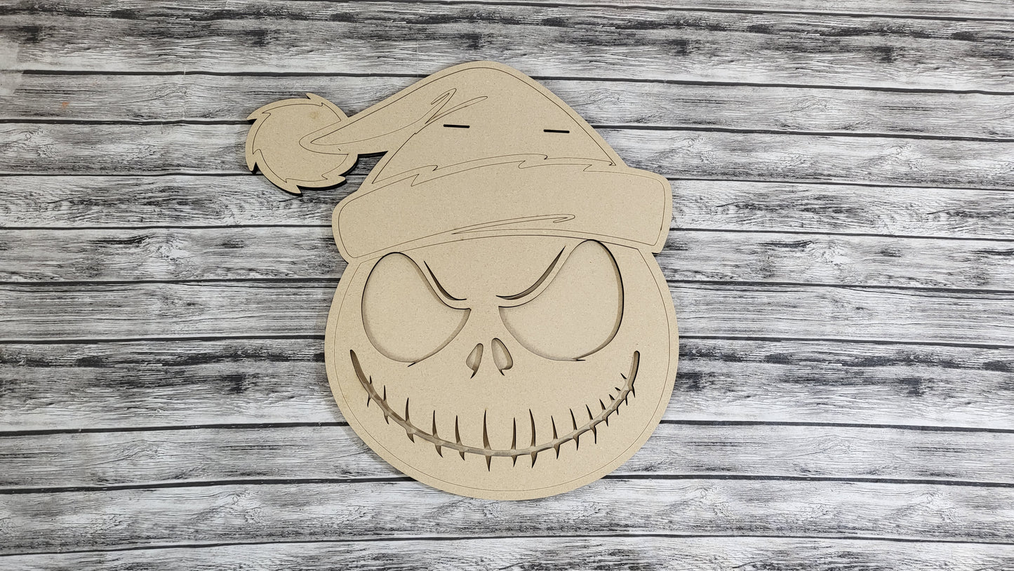 Jack Santa Hat Door Hanger DIY Unfinished Kit
