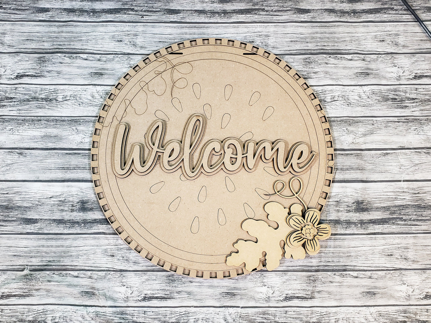 Welcome Whole Watermelon Door Hanger DIY Unfinished Kit