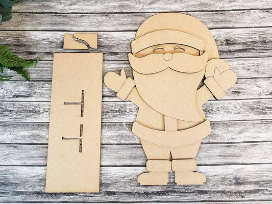 18inch Santa Claus Porch Stander DIY Unfinished Kit