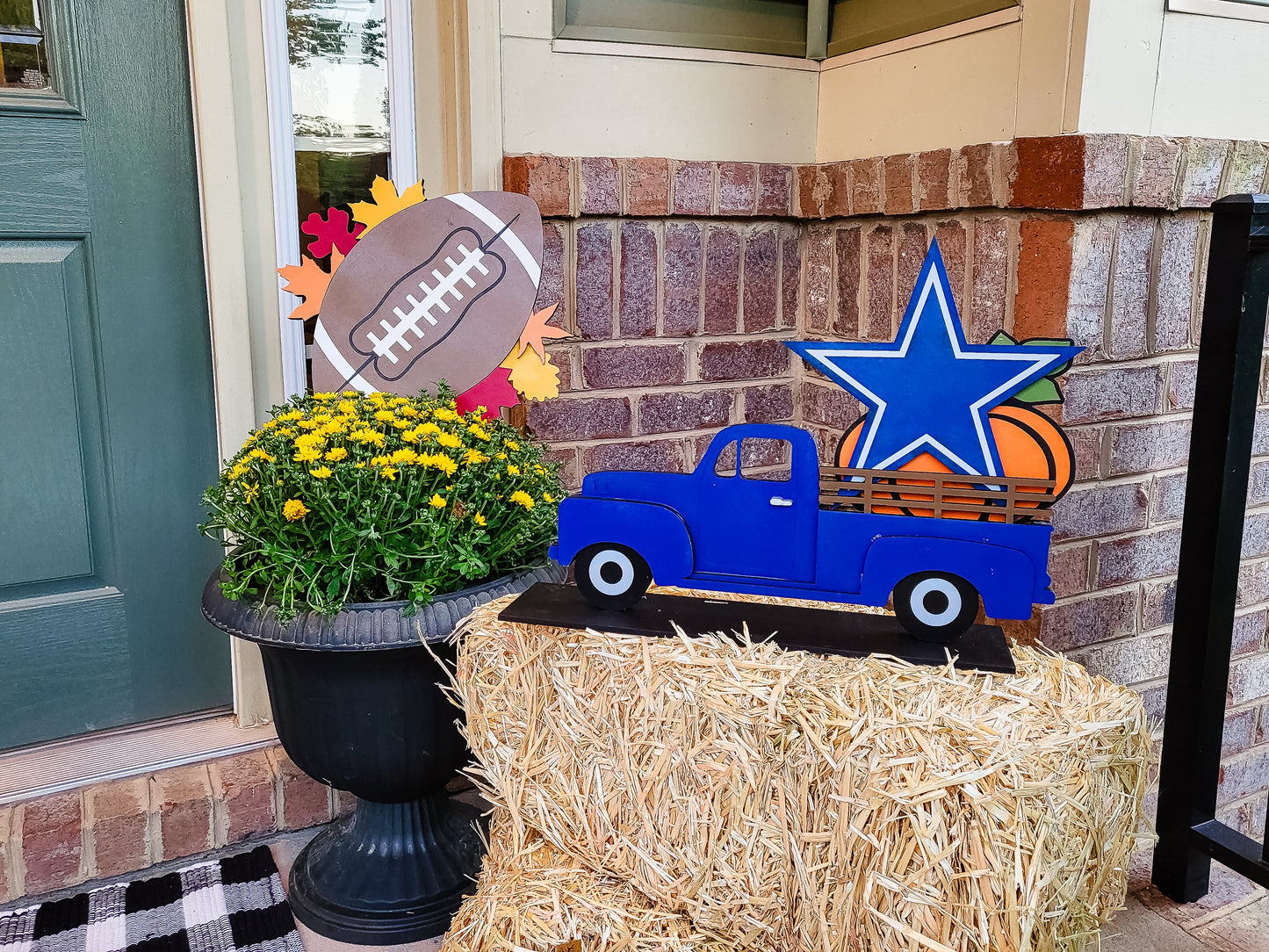 Fall Football Plant Stake DIY Unfinished Kit