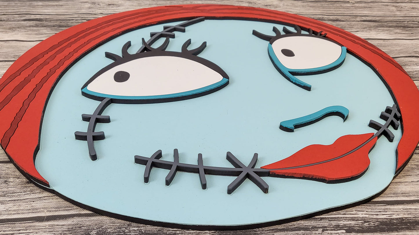 Sally Halloween Door Hanger - Finished