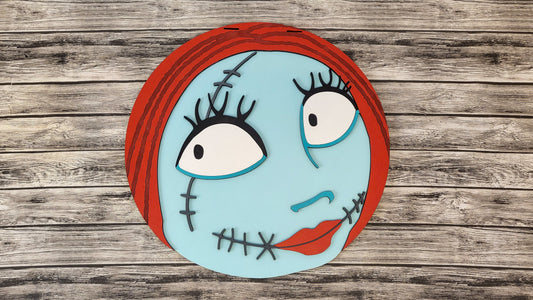 Sally Halloween Door Hanger - Finished