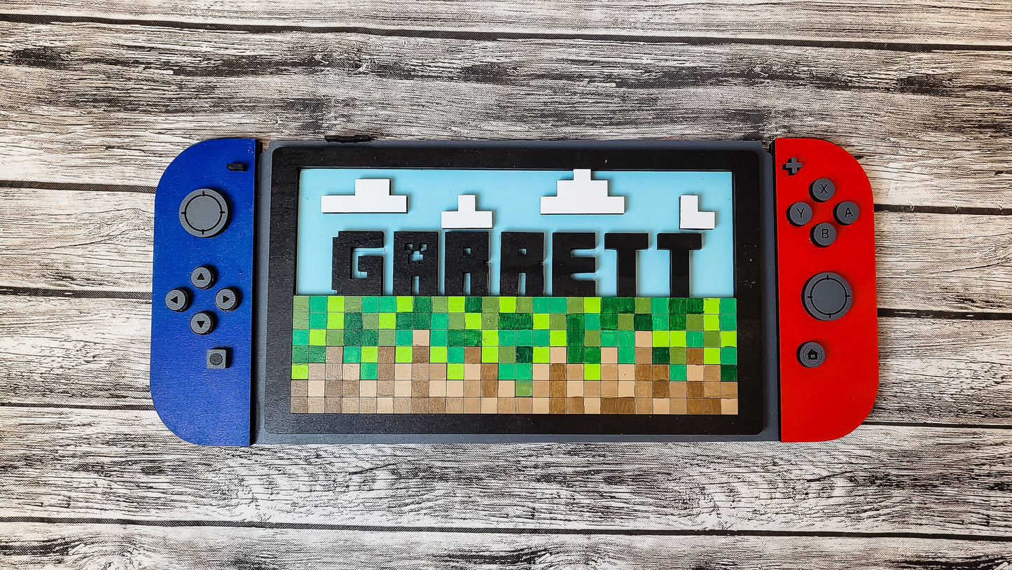 3D Personalized Nintendo Switch Minecraft DIY Unfinished Kit