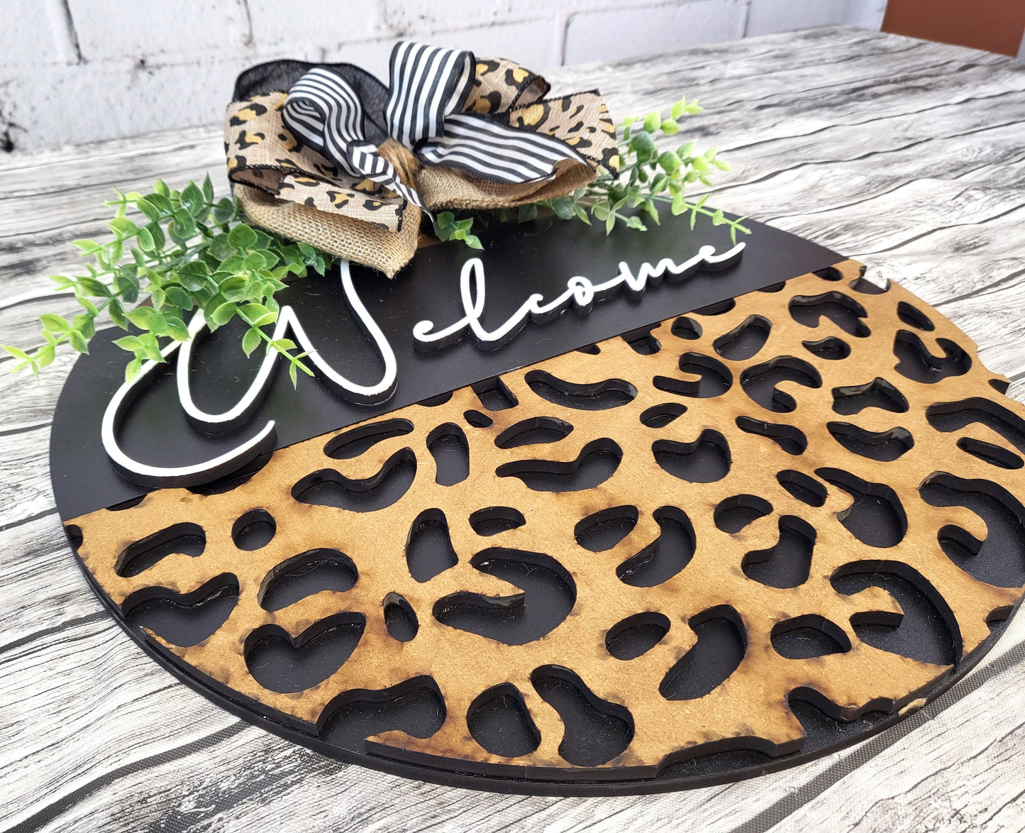 Finished - Welcome Leopard Print