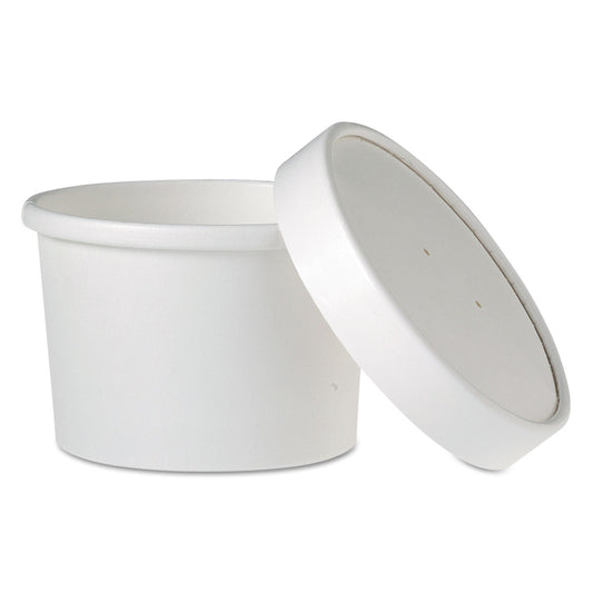 Dart Flexstyle Double Poly Food Combo Pack, 8 oz, White, Paper, 25/Pack, 10 Packs/Carton