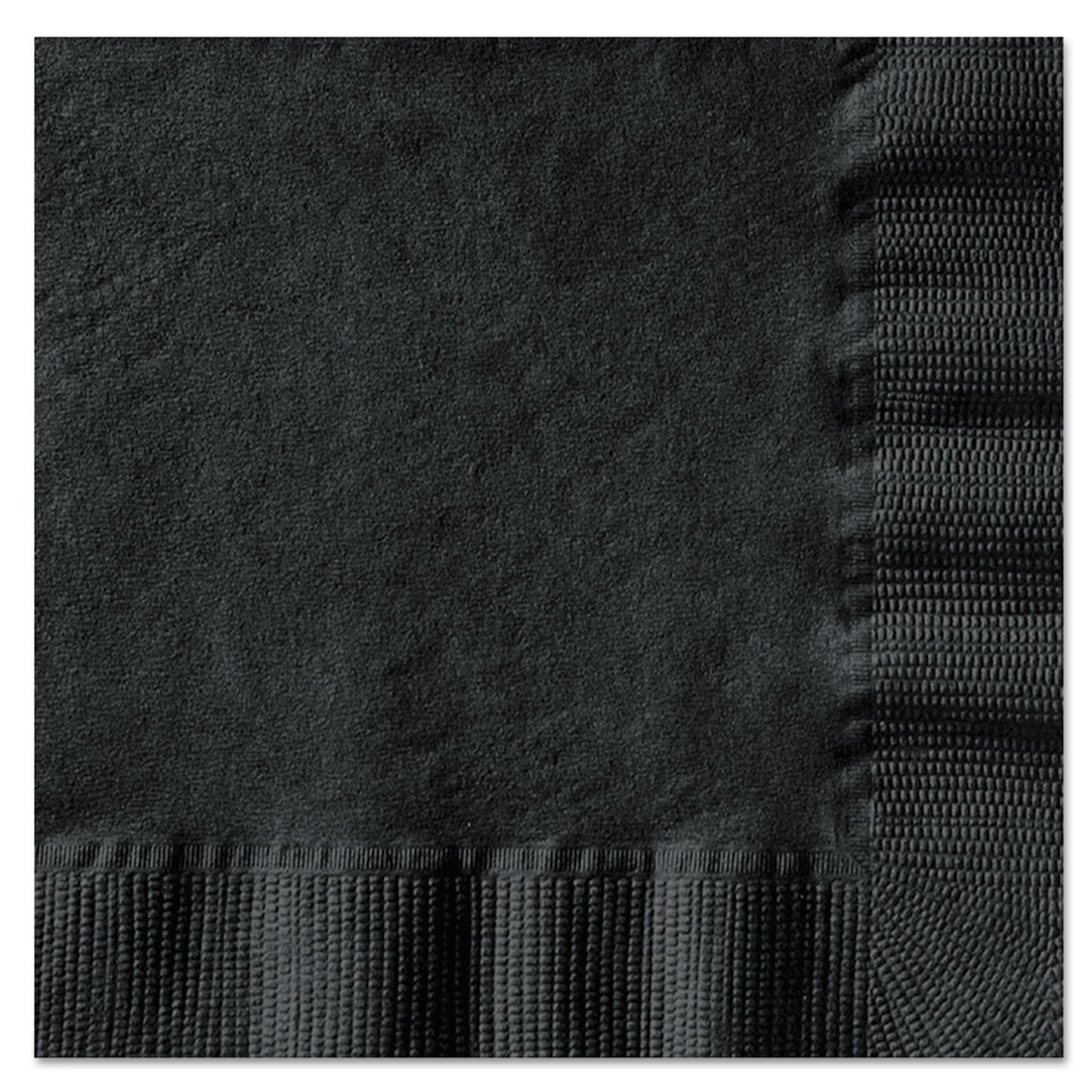 Hoffmaster Beverage Napkins, 1-Ply, 10 x 10, Black, 1000/Carton