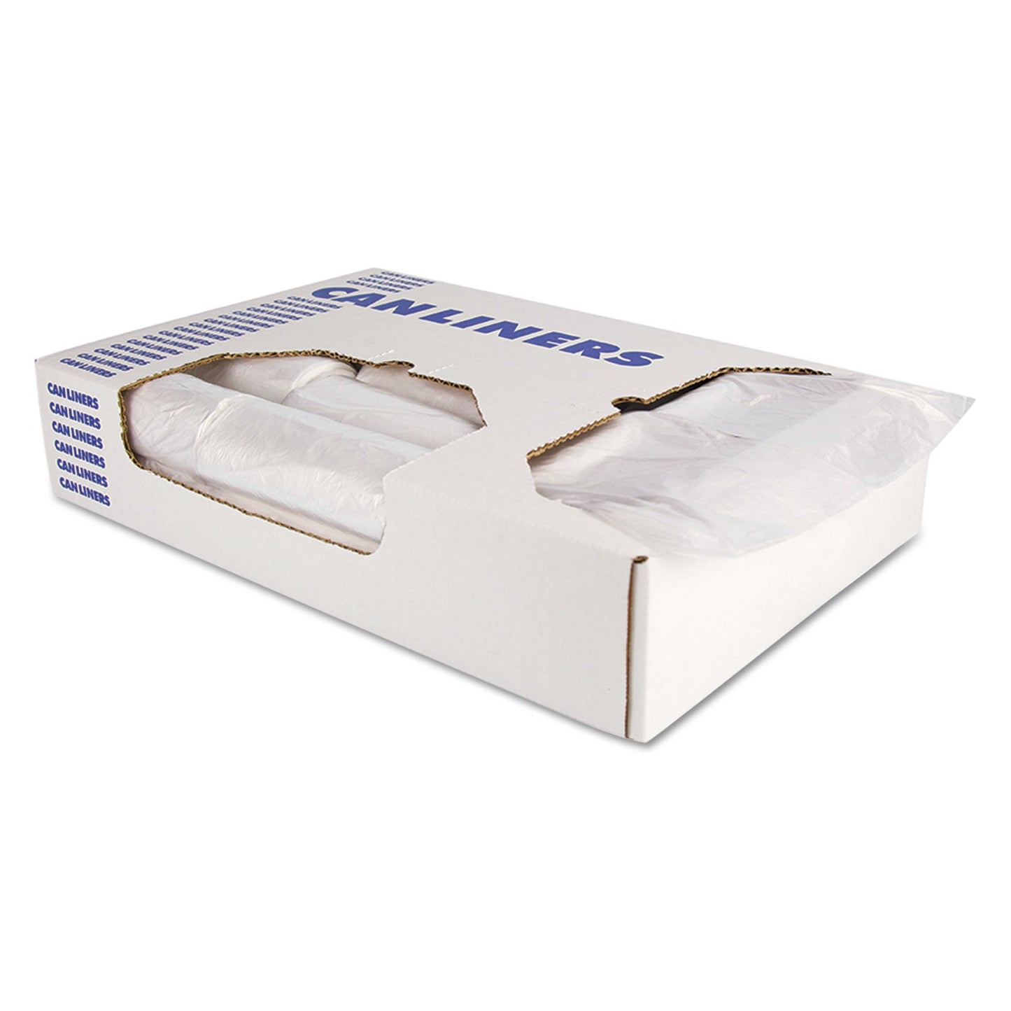 Heritage High-Density Waste Can Liners, 30 gal, 16 microns, 30" x 37", Natural, 500/Carton