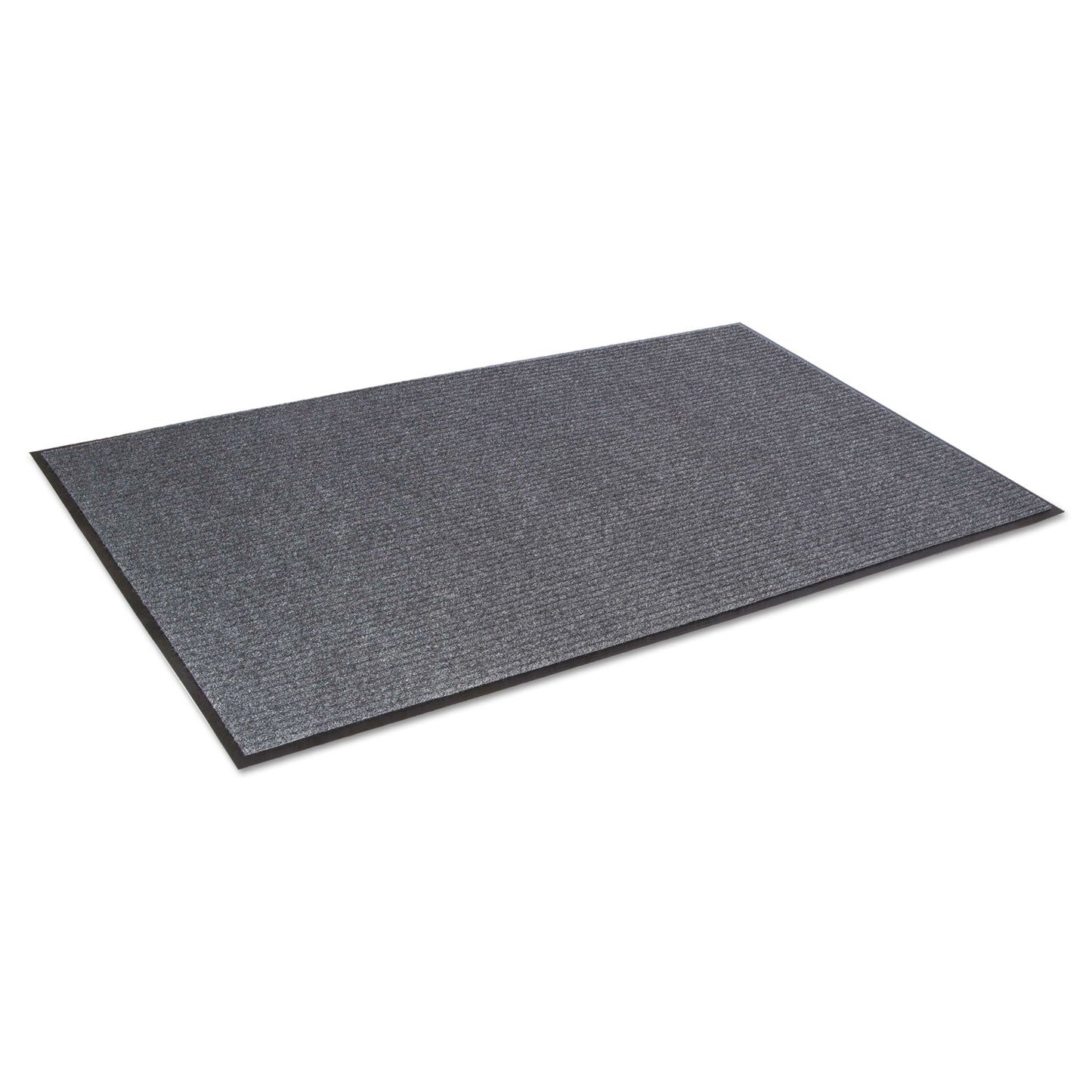 Crown Needle Rib Wipe and Scrape Mat, Polypropylene, 36 x 60, Gray
