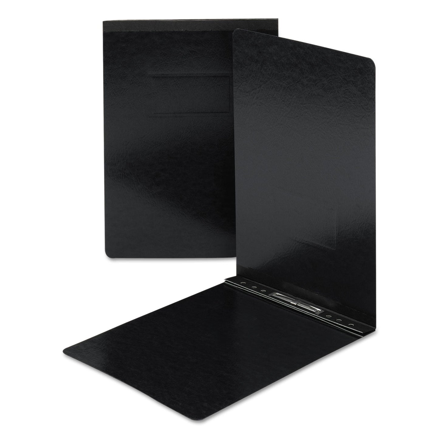 Smead Prong Fastener Premium Pressboard Report Cover, Two-Piece Prong Fastener, 3" Capacity, 11 x 17, Black/Black