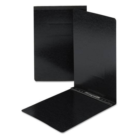 Smead Prong Fastener Premium Pressboard Report Cover, Two-Piece Prong Fastener, 3" Capacity, 8.5 x 14, Black/Black