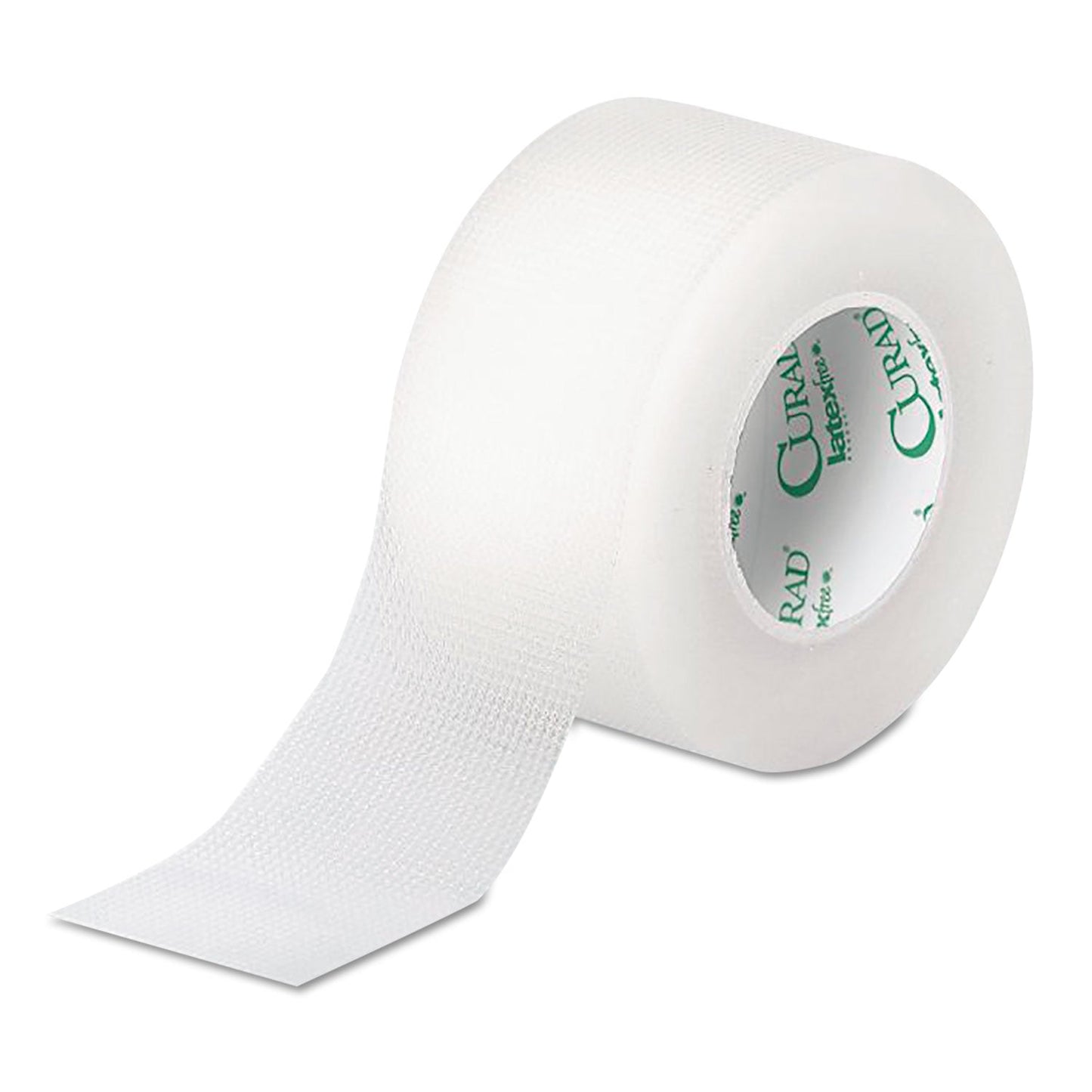 Curad Transparent Surgical Tape, Heavy-Duty, Acrylic/Cloth, 1" x 10 yds, Matte Clear, 12/Pack