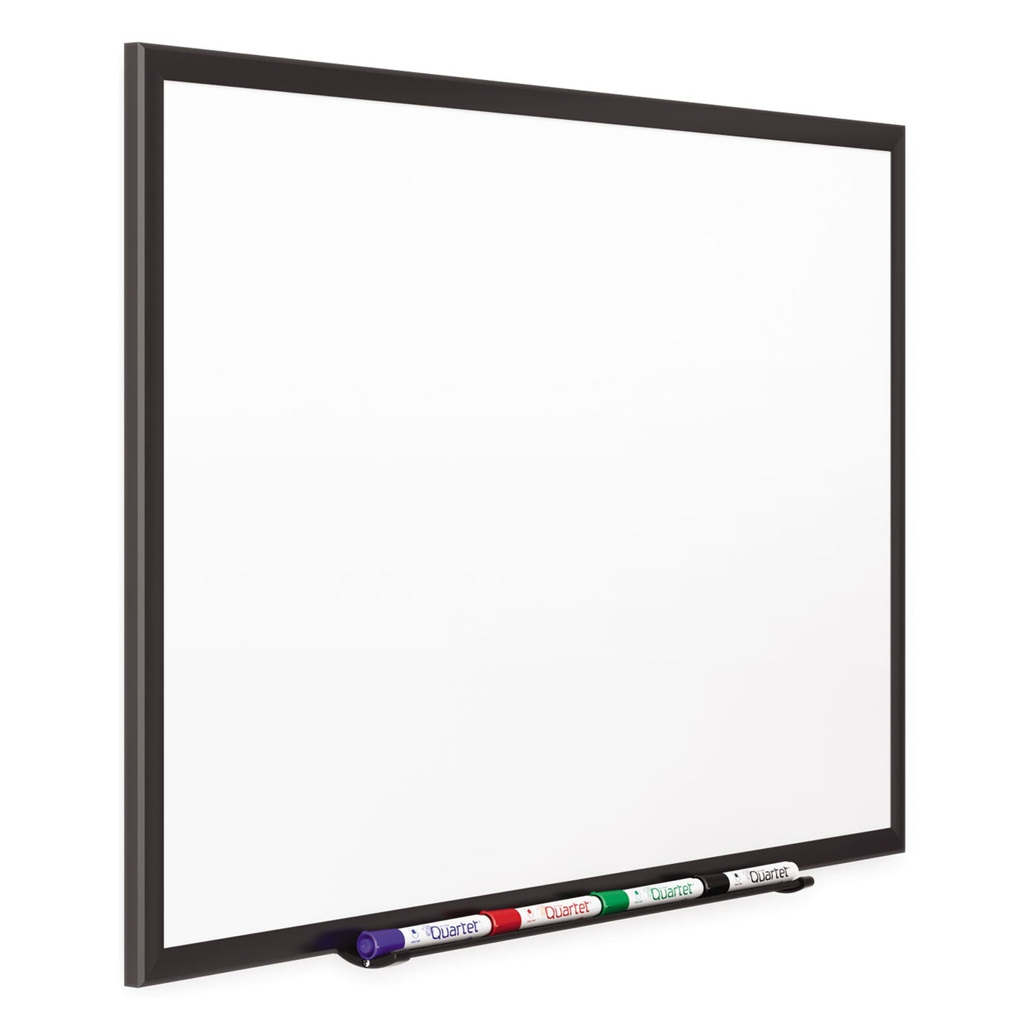 Quartet Classic Porcelain Magnetic Whiteboard, 48 x 36, Black Aluminum Frame