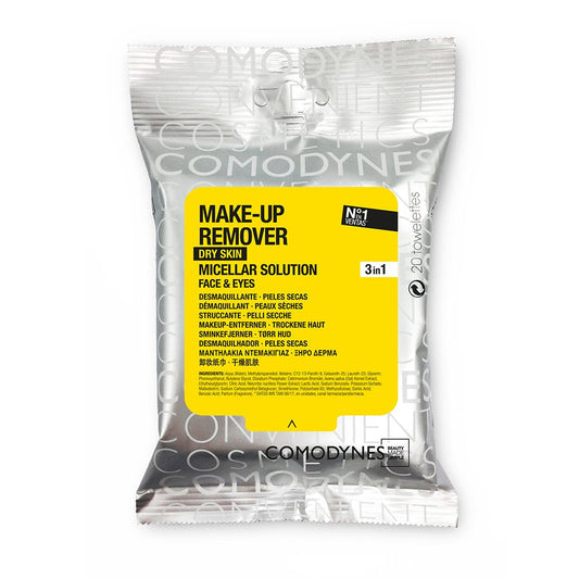 Comodynes Make-up Remover Wipes Micellar Solution For Dry And Sensitive Skin
