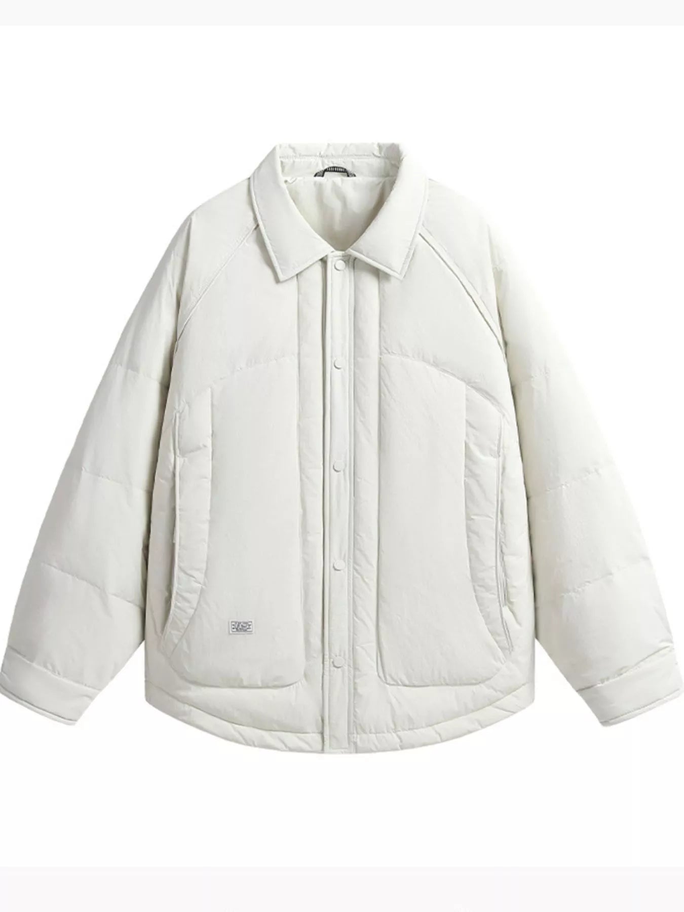 Men’s Plus Size Lightweight Padded Snap-Down Jacket