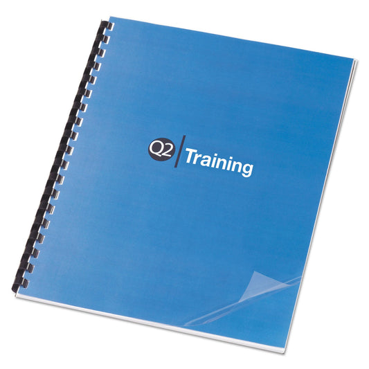 GBC Clear View Presentation Covers for Binding Systems, 6 mil, Clear, 11 x 8.5, Unpunched, 100/Box