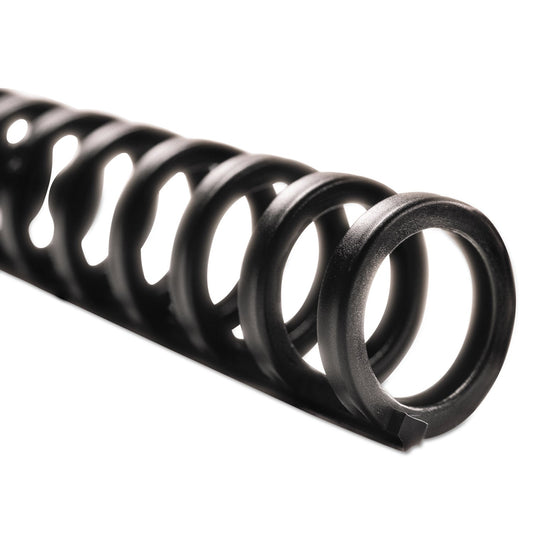 GBC ProClick Easy Edit Spines, 5/16" Diameter, 45 Sheet Capacity, Black, 100/Box
