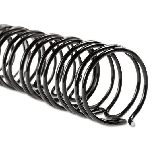 GBC WireBind Spines, 3/8" Diameter, 85 Sheet Capacity, Black, 100/Box