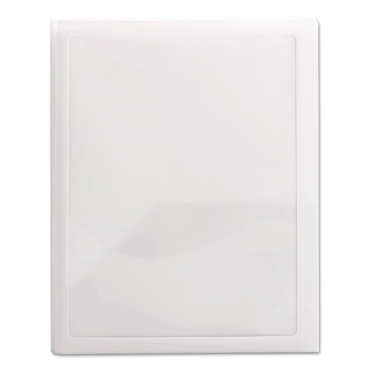 Smead Frame View Poly Two-Pocket Folder, 100-Sheet Capacity, 11 x 8.5, Clear/Oyster, 5/Pack